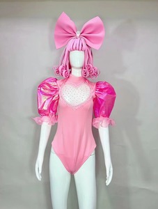Tenues de danse <span class=keywords><strong>pour</strong></span> femmes, costumes de scène, rose, volants, perles, body, jupes <span class=keywords><strong>tutu</strong></span>, ensembles, costumes de carnaval, costumes de cosplay de princesse - Product Image 3
