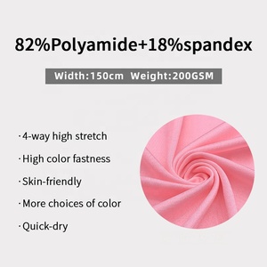 Vải thun co giãn màu trơn chất liệu polyamide nylon spandex bóng, dùng may đồ lót, bodysuit, đầm, đồ bơi - mẫu miễn phí - Product Image 4