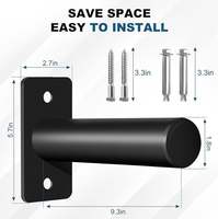 Support mural personnalisé pour plaques de poids, support de rangement robuste pour disques de musculation 330 LBS pour une installation gain de place en salle de sport