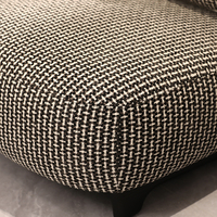 Fauteuil d'appoint en bois massif, fauteuil de salon rembourré, siège de détente capitonné pour salon, hôtel
