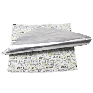 Precio de fábrica, papel de regalo de aluminio ecológico, papel de cera para hamburguesas, papel de aluminio para hamburguesas, comida vegetariana - Product Image 5