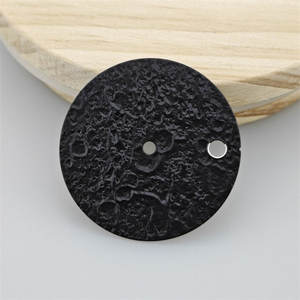 Cadran de montre OEM/ODM personnalisé 28,5 mm NH35 Chang'e Moon Dial Argent Noir Gris pour fabricant de pièces de montre NH36 - Product Image 2