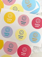 Autocollants de remerciement personnalisés avec un design élégant, étiquettes d'emballage autocollantes, parfaites pour les emballages cadeaux, la reconnaissance des clients
