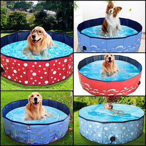 Pet Swimming Pool Foldable 80x20cm 120x30cm 160x30cm PVC Dog Bathing Pool Outdoor Water Play For Dogs - Product Image 4