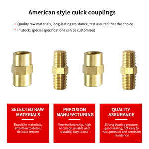Tiêu chuẩn mỹ nhanh chóng kết nối Brass không khí Coupler cắm Kit-1/4-inch NPT phụ kiện thổi súng máy nén khí không khí Coupler - Product Image 2