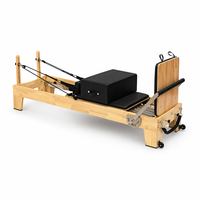 Machine de Pilates Reformer en bois de chêne massif, équipement d'exercice professionnel certifié CE pour studio, salle de sport à domicile, fitness