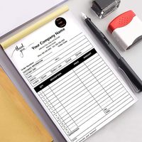 Carnet de commandes, reçus et factures autocopiantes pour la vente en gros