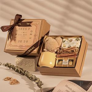 <span class=keywords><strong>Panier</strong></span>-<span class=keywords><strong>cadeau</strong></span> <span class=keywords><strong>personnalisé</strong></span> pour anniversaire d'entreprise, coffret <span class=keywords><strong>cadeau</strong></span> bien-être avec bougie, tasse, thé et fleur pour partenaires commerciaux - Product Image 3
