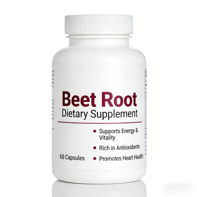 ODM OEM Pure Beet Root Powder Supplements in Capsules for Adults