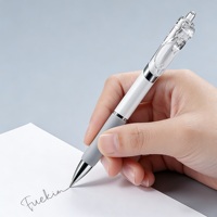 Stylos à encre gel ergonomiques rétractables avec pointe ST de 0,5 mm, encre à séchage rapide pour étudiants et employés de bureau