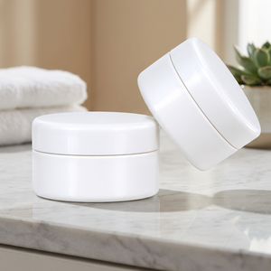 50ml Lightweight Cylinder Plastic Cosmetic Cream Jar with Secure Screw Cap <b>for</b> Skincare Beauty and Personal Care Packaging - Product Image 3