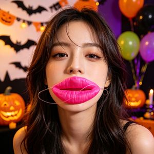 Bilinli Requisiten Scherzartikel Würstchen Rote Lippen Dicke Halloween Lustige Horror Latex Maske China Party - Product Image 4