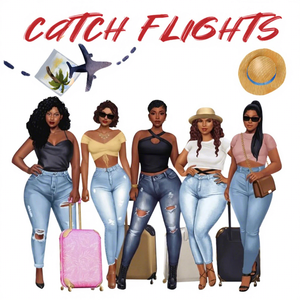 Nueva llegada Diseño personalizado Iron-On DTF Print Transferencia de prensa de calor para camisetas Impresión impermeable 'Catch Flights Not Feelings' - Product Image 2