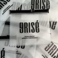 Bolsa de plástico con cremallera y logotipo de impresión personalizada, bolsa pequeña de PVC con cierre de cremallera, bolsa transparente para joyería, embalaje para pendientes y collares