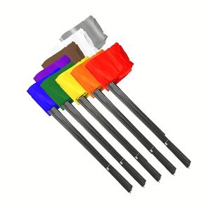 Drapeau de signalisation de sécurité de haute qualité de 15 pouces/13x4x5 pouces avec logo pour avertissement de chantier et câbles souterrains - Product Image 1