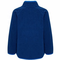 Chaqueta de lana polar con cremallera completa para niños de diseño personalizado, abrigos a prueba de viento con cuello levantado, chaqueta de invierno para niños