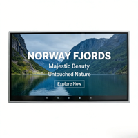 Écran LCD mural intérieur Full HD de 43 pouces avec animation pour affichage numérique dans les ascenseurs et les centres commerciaux