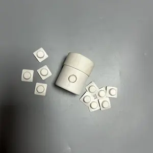 Kustom Eco White kemasan kartrid tahan anak bulat anak tabung kertas bubur cetakan dengan tombol kunci