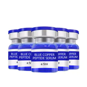OEM Anti Rugas Reafirmante Ghk-cu Essência Concentrado Ampola Soro Elasticidade Azul Cobre Peptídeo Soro Private Label - Product Image 1