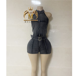 Nouvel ensemble tendance pour femmes, <span class=keywords><strong>veste</strong></span> <span class=keywords><strong>en</strong></span> <span class=keywords><strong>jean</strong></span>, tenue <span class=keywords><strong>en</strong></span> <span class=keywords><strong>jean</strong></span> extensible <span class=keywords><strong>en</strong></span> coton, <span class=keywords><strong>veste</strong></span> courte et short, ensemble deux pièces assorti, ensemble <span class=keywords><strong>jean</strong></span> deux pièces pour femmes - Product Image 2