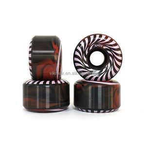 Ruedas de Skateboard Profesionales y Duraderas Estilo Shox, Alto Rebote, Madera, 52mm, 102A, Rodamientos ABEC-7, para Calle - Product Image 2