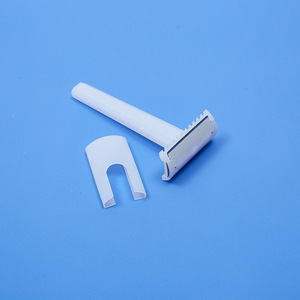 Maquinilla de afeitar desechable para mujer, herramienta de afeitado corporal con hoja de acero inoxidable, color blanco, para uso posparto - Product Image 2