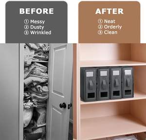 Foldable Storage <b>Box</b> for Cover Set Closet Organizer for <b>Bedding</b> Clothes Blankets Bed Sheet Set Organizer - Product Image 6