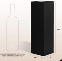 Boîte cadeau magnétique pliable pour une seule bouteille de vin, en carton écologique, matériaux recyclés, prix d'usine, revêtement UV, mariages
