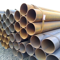 Tuyau en acier au carbone soudé ERW Q235B Q355B de grand diamètre pour la structure de pipeline d'eau et de gaz – Vente en gros