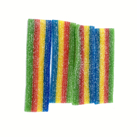 Halal Fruity Sour Belts Candy Gummy Candy Sweets Embalaje personalizado Disponible Fun Toy Candy