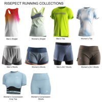Haut de sport à séchage rapide, design athlétique, léger, avec logo réfléchissant et perforations laser pour la gym, le CrossFit et la course sur route