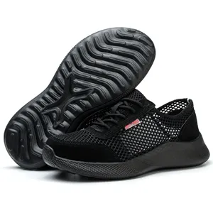 Высококачественные дышащие кроссовки защитные спортивные рабочие легкие модные летние защитные ботинки с резиновой подошвой