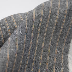 Hilo teñido 165gsm vestido camisa Material raya clásica <span class=keywords><strong>Inden</strong></span> 25% algodón 75% tela de lino - Product Image 5