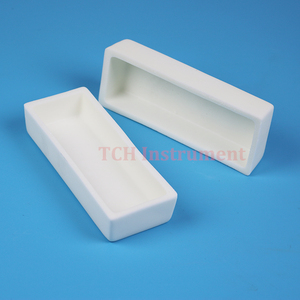 Crucible en céramique d'alumine 100x40x25mm avec couvercle pour four tubulaire - Product Image 5