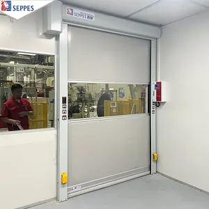 Pintu gudang desain inovatif kecepatan dengan pengendali jarak jauh pintu gulung cepat kedap suara pintu Rpaid untuk pabrik pengolahan makanan