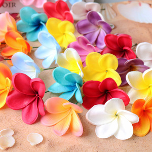 ดอกไม้ประดิษฐ์ทำมือ DREA Hawaii Plumeria Hibiscus สำหรับทำผม DIY โฟมดอกไม้ประดิษฐ์ ให้ความรู้สึกเป็นธรรมชาติ ดอกไม้ PU รูปทรงไข่ สำหรับงานแต่งงาน งานปาร์ตี้ริมชายหาด - Product Image 6