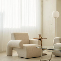 Nordique lumière unique inclinable luxe minimaliste moderne haricot rempli paresseux canapé velours côtelé tissu rétro loisirs chaise pour salon