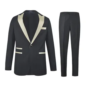 Setelan jas Slim Fit mode baru 2023 mantel celana desain terbaru penjualan laris setelan Dan Blazer pria ukuran Plus 2 buah mewah
