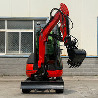 Mini-excavatrice compacte hydraulique certifiée CE EPA pour le développement de sites agricoles, les travaux de rénovation paysagère, 2 tonnes, 3 tonnes