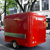 Chariots de restauration rapide miniatures personnalisés et kiosques mobiles Camion à pizza Camion à glace Remorque à café Remorque à ongles/tatouages pour en-cas
