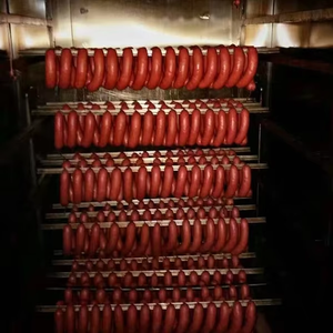Fumoir à viande en acier inoxydable 304 de 30 kg/fois, à moteur, petit four à fumée avec chauffage électrique pour la saucisse et le fumage des aliments - Product Image 6