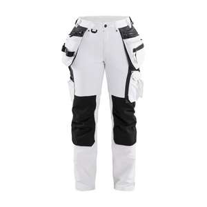 BLAKLADER - 717916451098D20 Women's painter <b>trousers</b> 4-way stretch White/Dark <b>grey</b> - EAN 7330509802137 <b>WORK</b> <b>TROUSERS</b> - Product Image 1