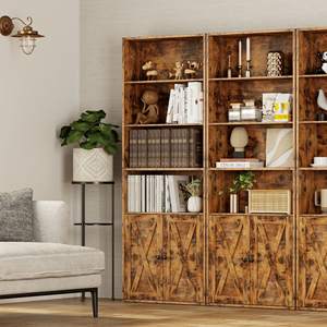 Librería de madera de 70 pulgadas personalizada OEM, 6 estantes, almacenamiento de exhibición sin puerta para el hogar, oficina, sala de estar, dormitorio moderno - Product Image 4