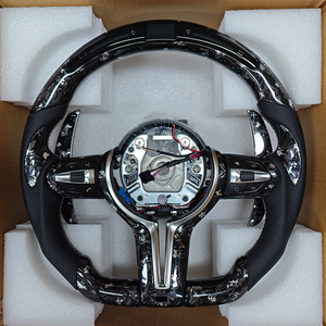 Volante in Pelle <span class=keywords><strong>e</strong></span> Fibra di Carbonio Forgiata Personalizzato con LED per <span class=keywords><strong>BMW</strong></span> Serie <span class=keywords><strong>E</strong></span> E90 E91 E92 E93 <span class=keywords><strong>X5</strong></span> E70 E71 X6 E72 E84 Z4 E89 E81 E87 E82 - Product Image 3