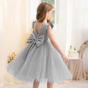 Ropa <span class=keywords><strong>para</strong></span> bebés y niños con decoración <span class=keywords><strong>de</strong></span> perlas, cuello redondo <span class=keywords><strong>para</strong></span> bodas, actuaciones <span class=keywords><strong>de</strong></span> piano, niñas, <span class=keywords><strong>vestidos</strong></span> <span class=keywords><strong>de</strong></span> satén <span class=keywords><strong>de</strong></span> princesa - Product Image 2