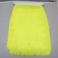 Ruban de dentelle en rayonne chinlon de 15 cm de long avec franges et pompons pour robes latines, vêtements de scène et rideaux