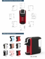 Machine à café professionnelle italienne à dosettes, 8 en 1, automatique, à portion individuelle, multi-capsules