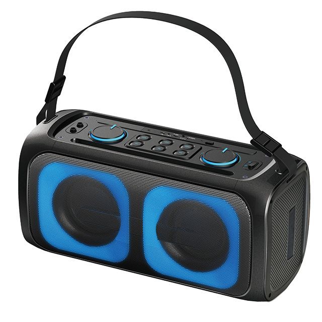 New Arrival 20w Outdoor Party Speaker Double 6.5 Inch Camping Subwoofer Speaker Rgb Portable Speaker Boombox With Lights