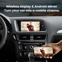 Interface sans fil CarPlay et Android Auto pour Audi 2009-2016 A4/A5/Q5 sans MMI, navigation Android Auto, Mirror Link, Airplay