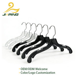 Оптовые прочные прозрачные пластиковые вешалки для взрослых |   Крючок из нержавеющей стали с противоскользящим покрытием для магазинов одежды - Product Image 4